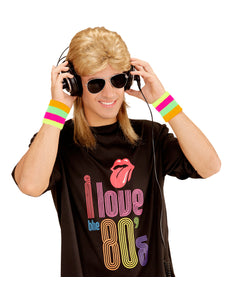 Widmann SRL Jokertje pruik met matje en bril blond