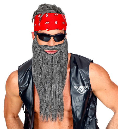 Widmann SRL Kabouter baard met snor grijs