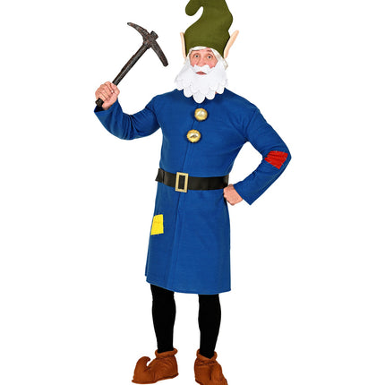 Widmann SRL Kabouter pak blauw volwassenen