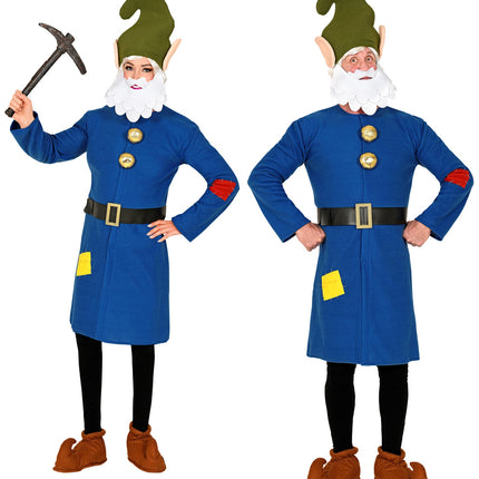 Widmann SRL Kabouter pak blauw volwassenen