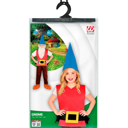 Widmann SRL Kabouter vest met riem en muts