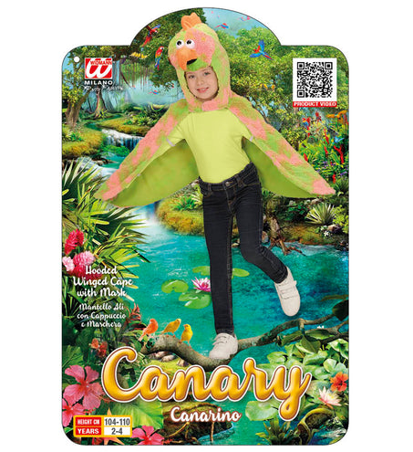 Widmann SRL Kanarie cape voor kinderen