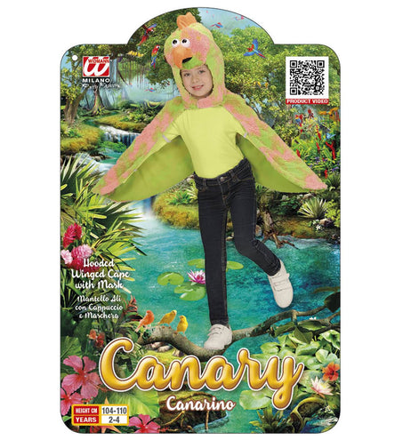 Widmann SRL Kanarie cape voor kinderen