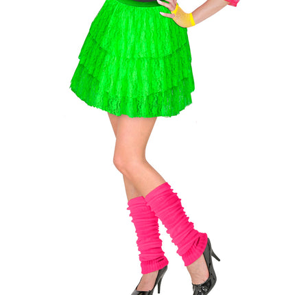 Widmann SRL Kanten Rokje Neon Groen