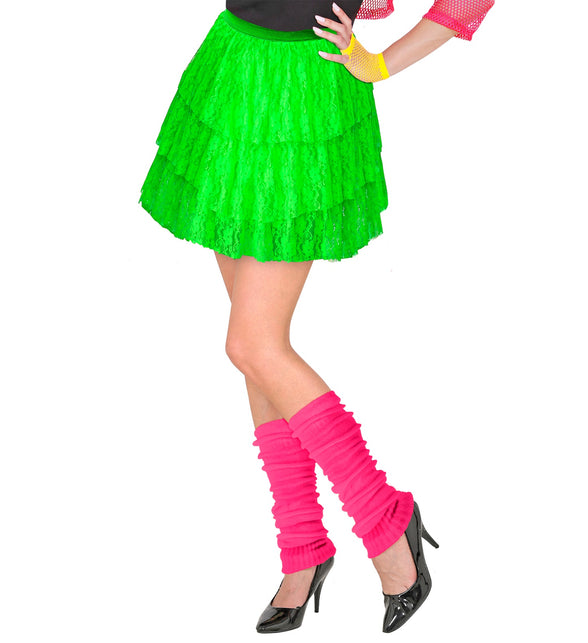 Widmann SRL Kanten Rokje Neon Groen