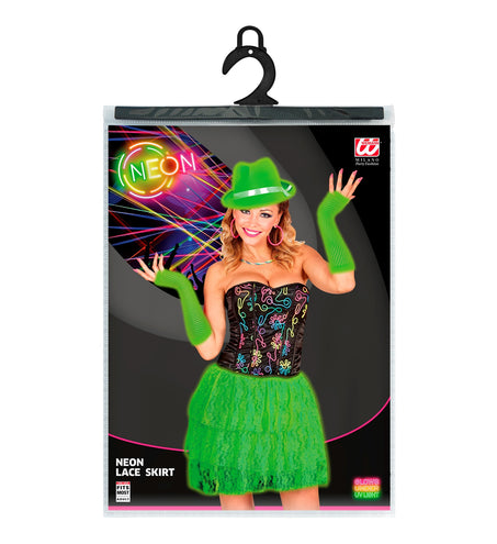 Widmann SRL Kanten Rokje Neon Groen