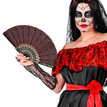 Widmann SRL Kanten waaier rood