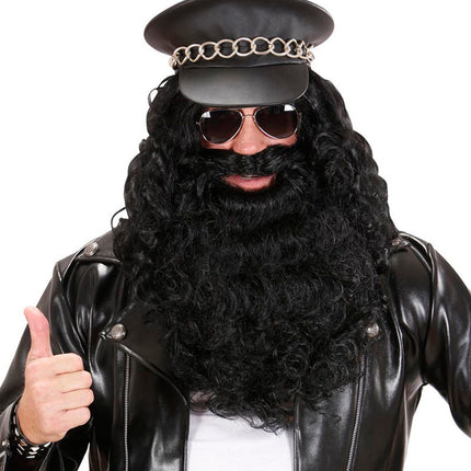 Widmann SRL Kapiteinsbaard zwart piraat
