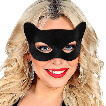 Widmann SRL Katten oogmasker zwart Lucy