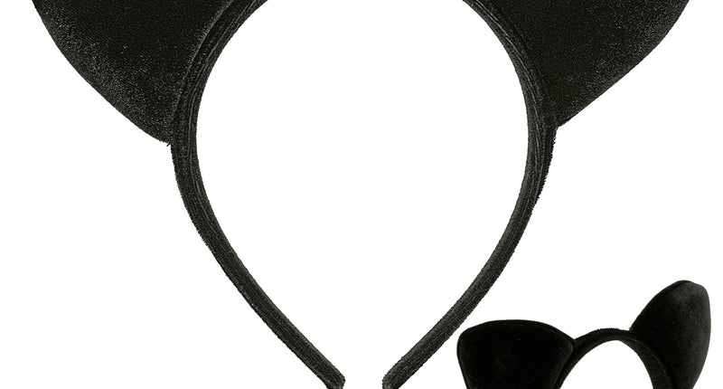 Widmann SRL Kattenoren zwart fluweel