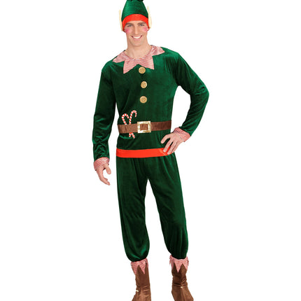 Widmann SRL Kerstman elf pak voor volwassenen