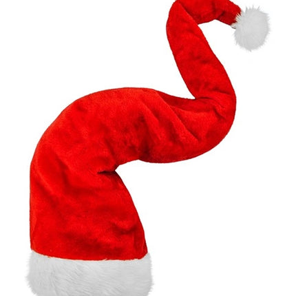 Widmann SRL Kerstman muts pluche extra lang 125cm Zoë