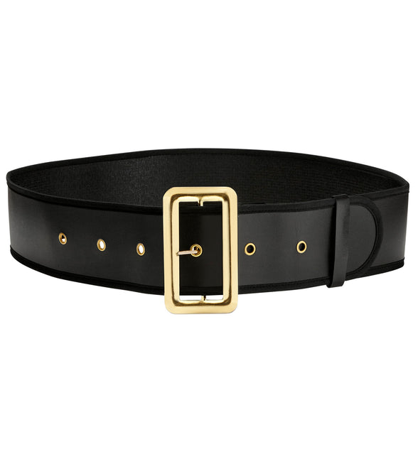 Widmann SRL Kerstman riem lederlook zwart