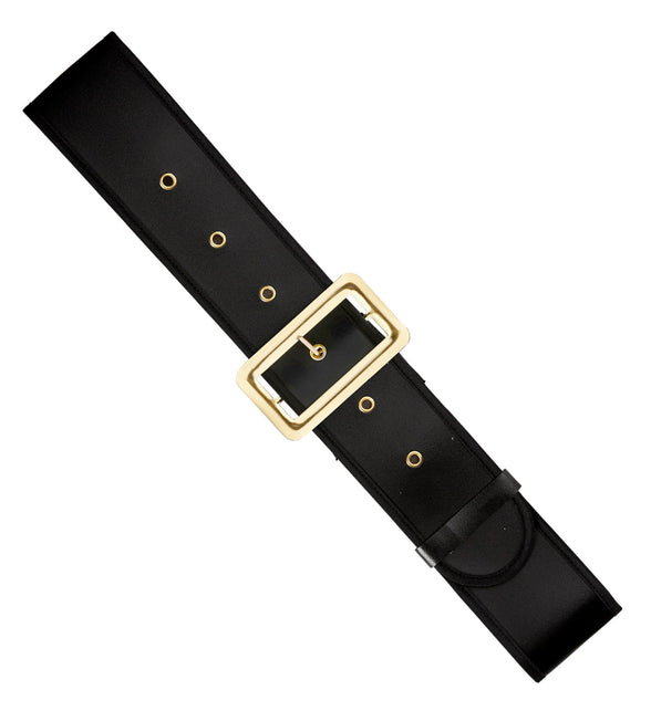 Widmann SRL Kerstman riem lederlook zwart