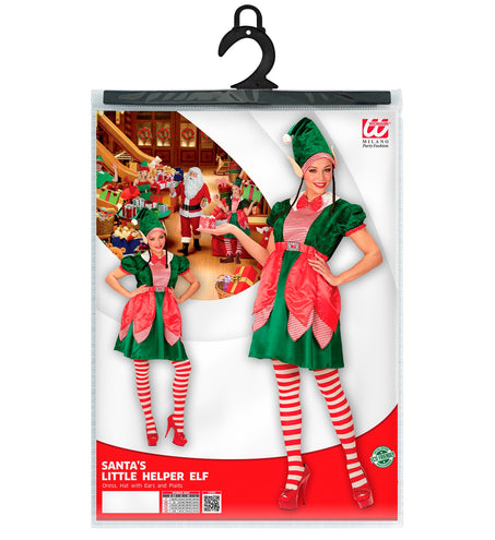 Widmann SRL Kerstmannen hulpje Elf pak met oortjes