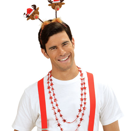 Widmann SRL Ketting kerststerren rood