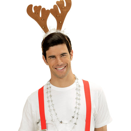 Widmann SRL Ketting kerststerren zilver