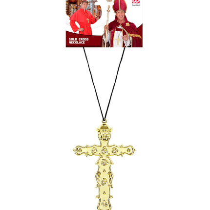 Widmann SRL Ketting met Kruis, Goud