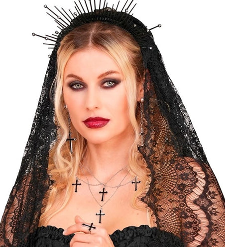 Widmann SRL Ketting met kruisen zwart Timo