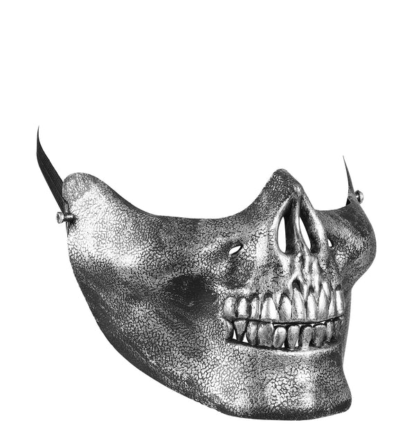 Widmann SRL Kin masker schedel skelet metallic zilver