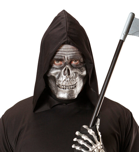 Widmann SRL Kin masker schedel skelet metallic zilver