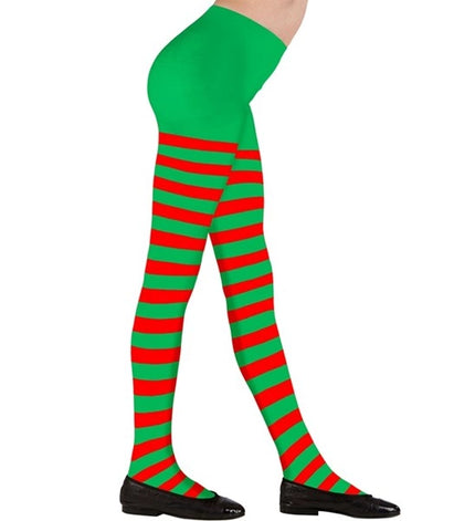 Widmann SRL Kinderpanty gestreept groen/rood Elf