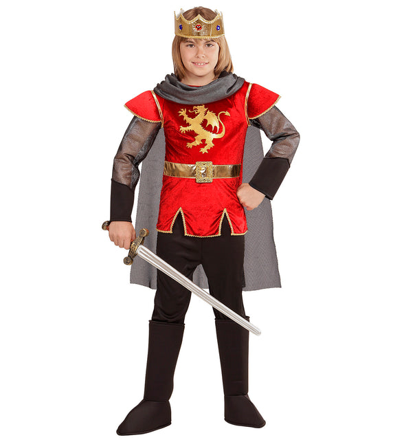 Widmann SRL King Arthur kostuum rood kinderen