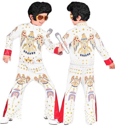 Widmann SRL King of rock wit kostuum Olivia kind