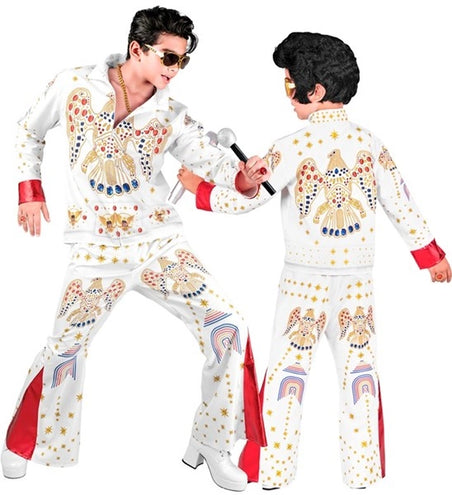 Widmann SRL King of rock wit kostuum Olivia kind