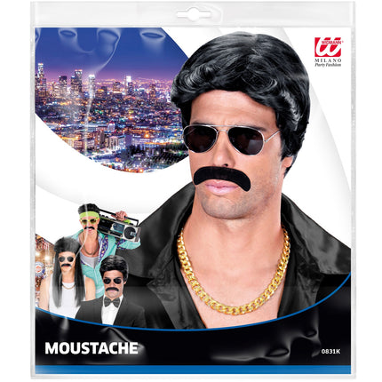 Widmann SRL Klassieke nep snor zwart