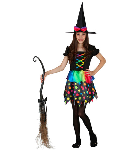 Widmann SRL Kleurrijke heksenjurk kinderen