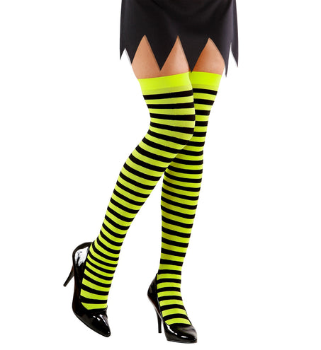 Widmann SRL Kniekousen Gestreept XL Neon Geel