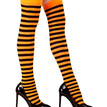 Widmann SRL Kniekousen Gestreept XL Neon Oranje