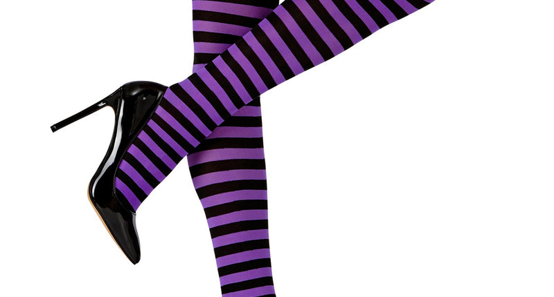 Widmann SRL Kniekousen Gestreept XL Neon Paars