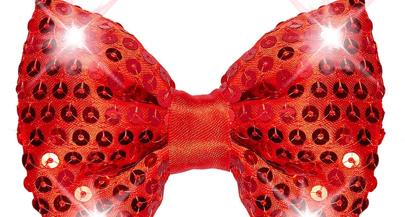 Widmann SRL Knipperende rode strikjes voor party's