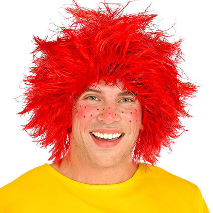 Widmann SRL Kobold kabouter pruik rood