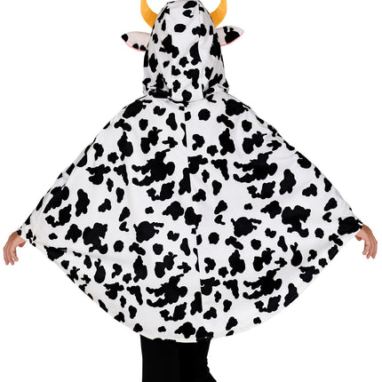 Widmann SRL Koeien poncho met muts kinderen