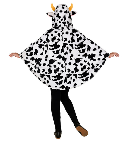 Widmann SRL Koeien poncho met muts kinderen