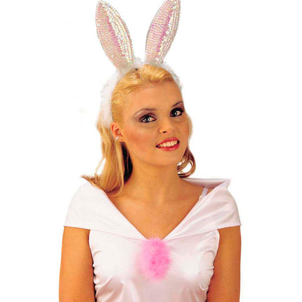 Widmann SRL Konijnen oren met veertjes