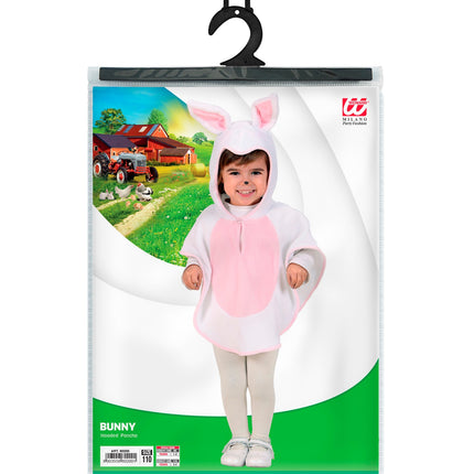 Widmann SRL Konijnen poncho kinderen