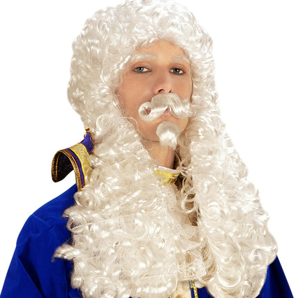 Widmann SRL Koning pruik Francois wit