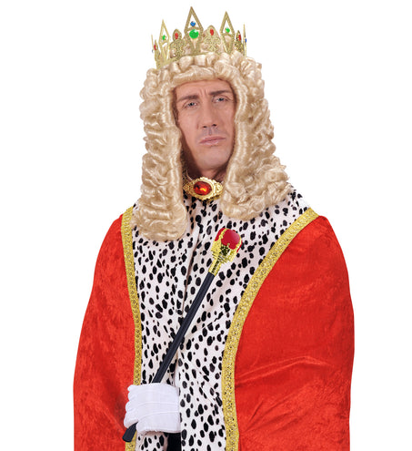 Widmann SRL Koning scepter rood met goud