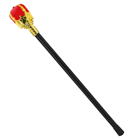 Widmann SRL Koning scepter rood met goud