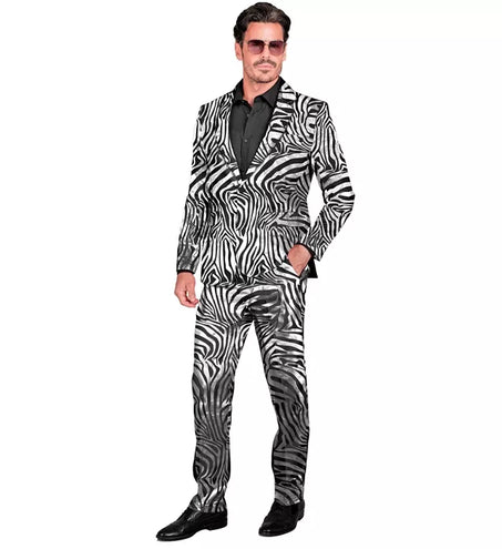 Widmann SRL Kostuum dierenprint zilver