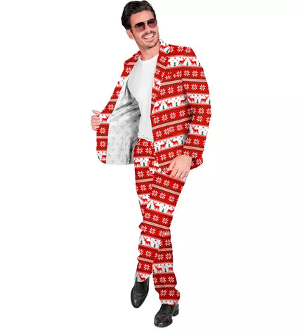 Widmann SRL Kostuum kerst rood wit Santa