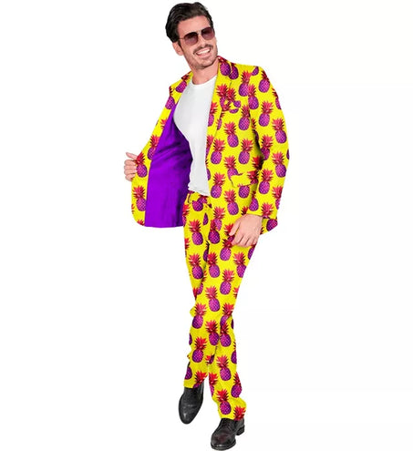 Widmann SRL Kostuum neon ananas suit