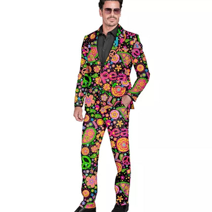 Widmann SRL Kostuum neon hippie