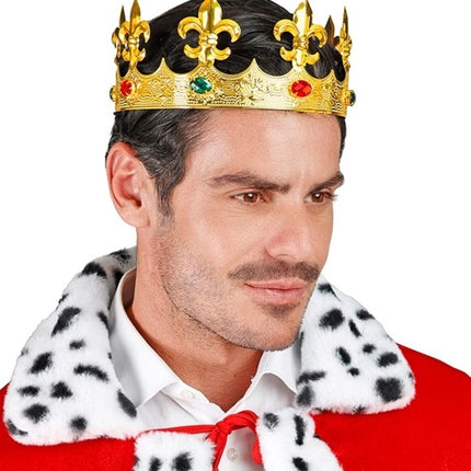 Widmann SRL Kroon metaal goud met edelstenen haarband Mats