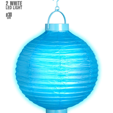 Widmann SRL Lampion Met Licht 30Cm Blauw