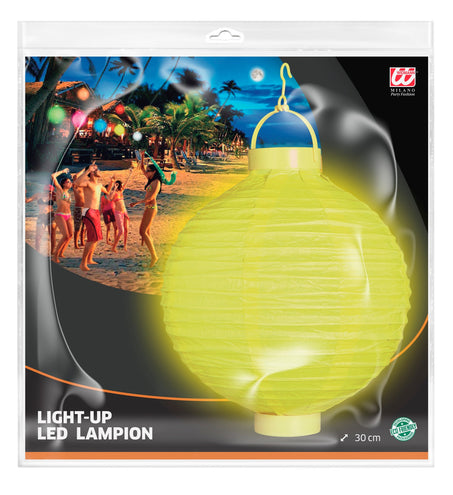 Widmann SRL Lampion Met Licht 30Cm Geel